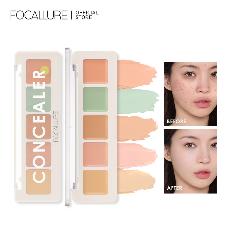 FOCALLURE 5 màu Kem che khuyết điểm Độ che phủ cao Chống thấm nước Lâu dài